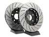 ECS Front Cross-Drilled & Slotted 2-Piece Brake Rotors - Pair (312x25) OE# 1K0615301AA 009900ECS01KT View 5
