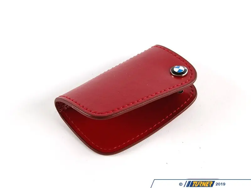 80232149933 - Genuine BMW Nappa Leather Key Case - Red - (NO