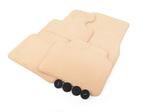 Genuine BMW Carpeted Floor Mat Set - Beige