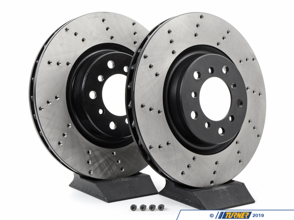 StopTech Cross-Drilled Brake Rotors - Front - E46 M3 (pair) - (NO LONGER AVAILABLE) TMS1390
