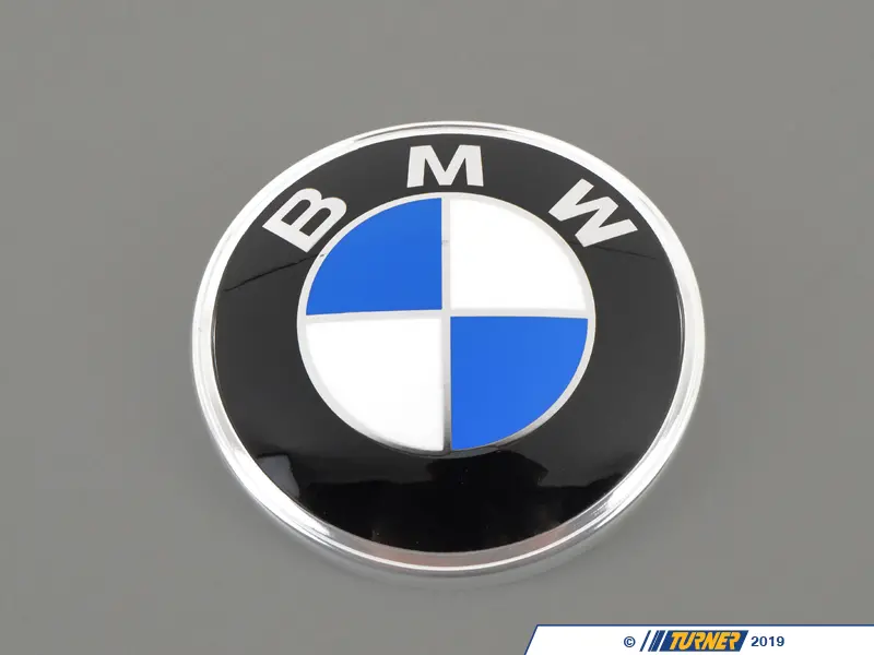 Genuine BMW Trunk Emblem – E30 318i 325 E28 528e M5 Z3 – OEM 51141872969 W/ Grommets
