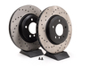 StopTech Cross-Drilled Brake Rotors - Front - E46 330i, Z4 3.0Si (pair) - (NO LONGER AVAILABLE) 34101166071CD View 1
