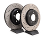 StopTech Cross-Drilled Brake Rotors - Front - E46 330i, Z4 3.0Si (pair) - (NO LONGER AVAILABLE) 34101166071CD View 2