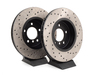 StopTech Cross-Drilled Brake Rotors - Front - E46 330i, Z4 3.0Si (pair) - (NO LONGER AVAILABLE) 34101166071CD View 6