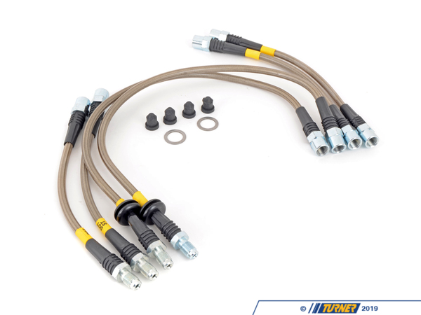 StopTech E36 318ti 6pc. Stainless Steel Brake Line Set PLB318TI