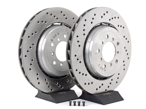 Cross-Drilled & Floating Brake Rotors - Front - E46 M3 CSL/ZCP