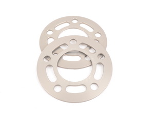 Turner Silver BMW 5mm Big Pad Wheel Spacers (Pair) - Most BMWs (see applications) - (NO LONGER AVAILABLE)