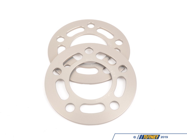 Turner Motorsport Turner Silver BMW 5mm Big Pad Wheel Spacers (Pair) - Most BMWs (see applications) - (NO LONGER AVAILABLE) TWHF9905F05
