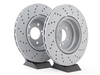 Zimmermann Zimmermann Rear Cross Drilled Brake Rotor Pair - 350x24 - E82 1M, E9X M3 2008+ 34212283803KT View 3