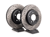 StopTech Cross-Drilled & Slotted Brake Rotors - Front - E46 330i, Z4 3.0Si (pair) - (NO LONGER AVAILABLE) 34101166071CDS View 1