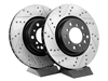 StopTech Cross-Drilled & Slotted Brake Rotors - Front - E46 M3 (pair) - (NO LONGER AVAILABLE) TMS12033 View 1