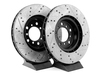 StopTech Cross-Drilled & Slotted Brake Rotors - Front - E46 M3 (pair) - (NO LONGER AVAILABLE) TMS12033 View 4