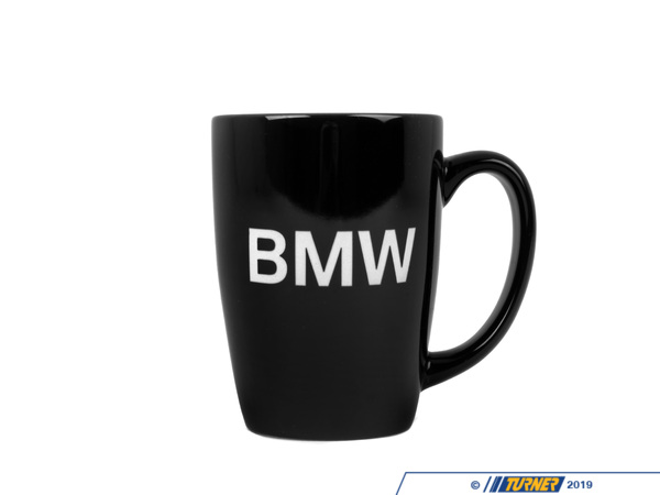 Genuine BMW Genuine BMW Coffee Mug - 16oz Black Mug with BMW lettering - (NO LONGER AVAILABLE) BMW-COFFEE-MUG-B