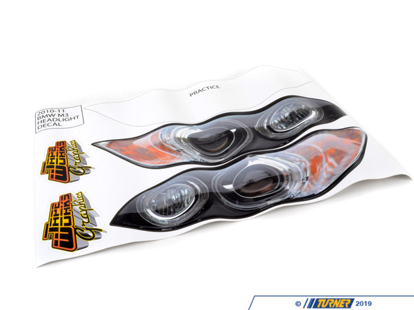 Turner Motorsport E92 Replica Headlight Decal Set - (NO LONGER AVAILABLE) E92HLDECALT
