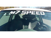 M7 Speed MINI M7 Straight Windshield Banner Decal - White 92-9031 View 1
