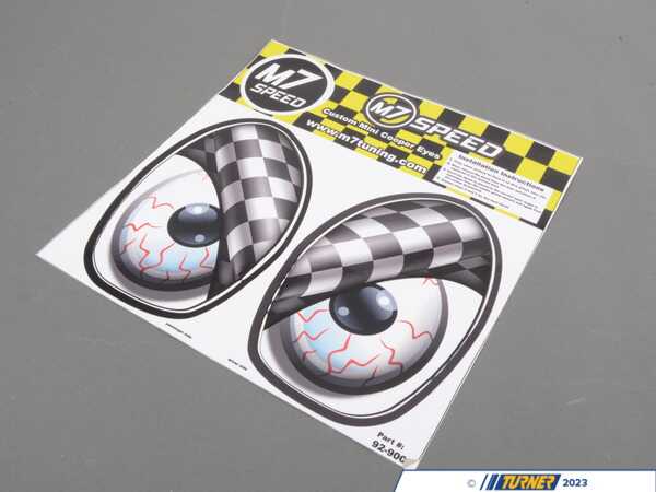 M7 Speed M7 Eye Decal Set - Checkered Flag 92-9006