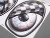 M7 Speed M7 Eye Decal Set - Checkered Flag 92-9006 View 2