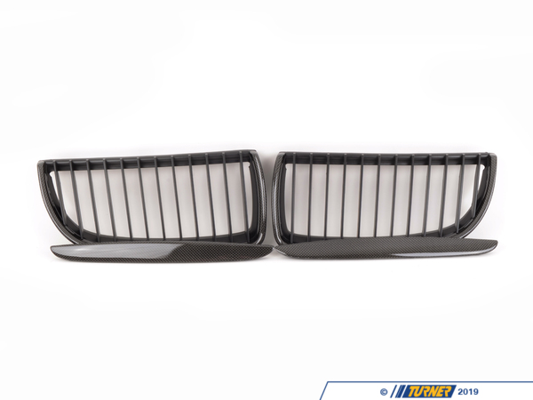 ECS Carbon Fiber Center Grills - E90 3 Series 4 Door 2006-2008 BM-0064