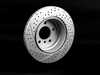 ECS BMW E70 R15 Rear Cross Drilled & Slotted Brake Rotors - Left (320X20) 013176ECS04A-01 View 1