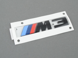 Genuine BMW Black Trunk Emblem - F80 M3