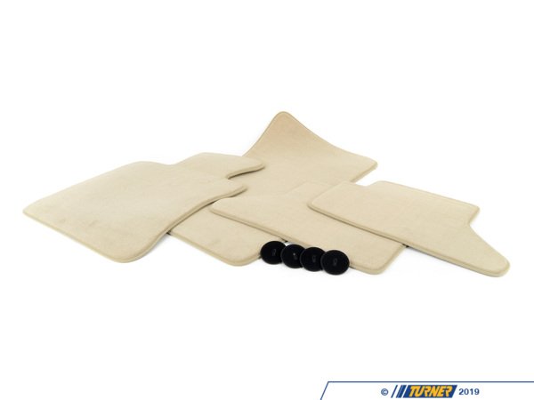 Genuine BMW Genuine BMW Set Of Floor Mats Velours Creambeige, E64 Convertible - 51479118619 51479118619