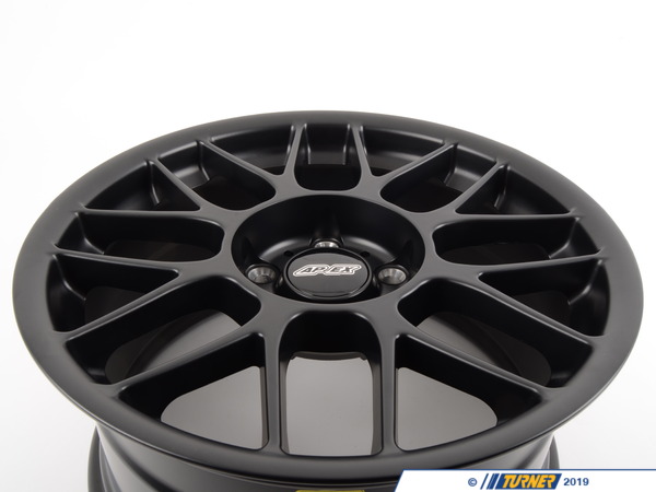 APEX Wheels ARC-8 17x9" ET42 Satin Black Wheel 17.2lbs - APEX Wheels ARC8179ET42SMBK