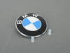 Genuine BMW BMW Trunk Emblem with Grommets For E39 5-series 51148203864G View 1