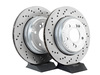 Genuine BMW Cross-Drilled & Floating Brake Rotors - Rear - E46 M3 US/Euro/CSL/ZCP 34212282303K View 1