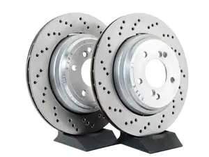 Cross-Drilled & Floating Brake Rotors - Rear - E46 M3 US/Euro/CSL/ZCP