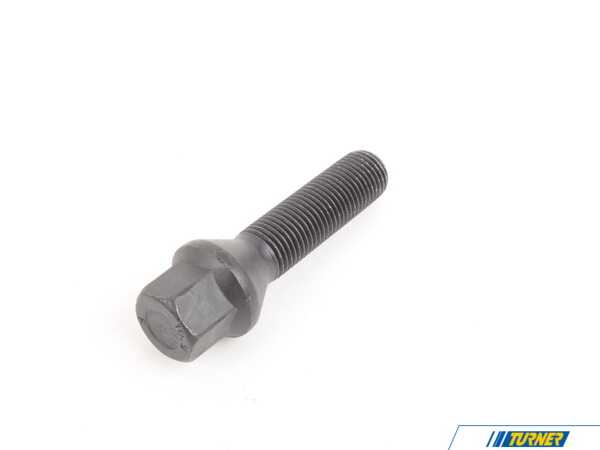 H&R 60 Degree Conical Seat Wheel Bolt (Black) - 14x1.5x47mm - Priced Each 1454701SW