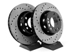 StopTech Cross-Drilled Brake Rotors - Front - E34 M5 (pair) - (NO LONGER AVAILABLE) 34112226385CD View 1