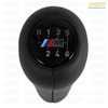 Genuine BMW Manual BMW Shift Knob - M Logo Weighted Anatomic - with 6 Speed Pattern 25117896884 View 8