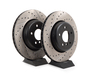 StopTech Cross-Drilled & Slotted Brake Rotors - Rear - E60 535i/545i/550i & E63 645i/650i  (Pair) - (NO LONGER AVAILABLE) 34216763827CDS View 1