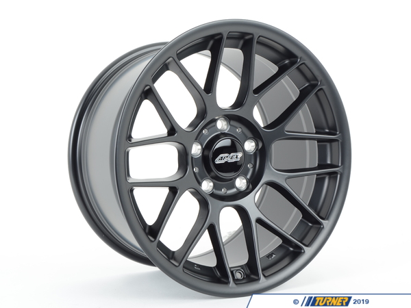 APEX Wheels APEX ARC-8 17x9.5" ET35 Satin Black Concave Wheel 16.95lbs ARC81795ET35SMBK