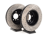 StopTech Cross-Drilled & Slotted Brake Rotors - Front - E60 535/545i/550i & E63/E64 645i/650i (Pair) - (NO LONGER AVAILABLE) 34116763824CDS View 2