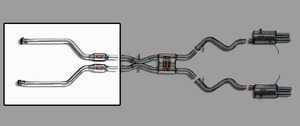 E9X M3 Supersprint Section 1 Test Pipes With Metallic Sport Cats