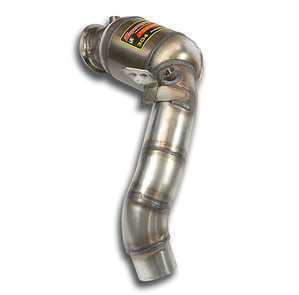 F10 M5, F13 M6, F06 M6 Gran Coupe Supersprint Right Turbo Downpipe with Metallic Sport Cat