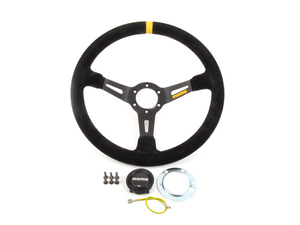 MOMO Mod.08 Steering Wheel - Black - 350mm Suede