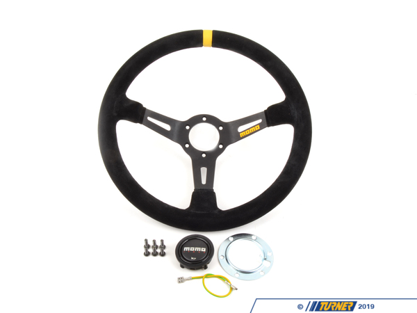MOMO MOMO Mod.08 Steering Wheel - Black - 350mm Suede R1908/35S
