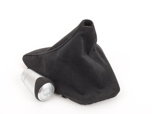 Manual BMW Shift Knob - BMW Performance Aluminum/Leather - 5 or 6 Speed Pattern