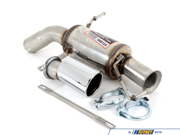 Supersprint E90 335i Supersprint Stainless Right Racing Muffler (Single 90mm Tip) 046124