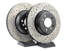 StopTech Cross-Drilled & Slotted Brake Rotors - Front - E9X 335i/335Xi (pair) - (NO LONGER AVAILABLE) 34116770729CDS View 1