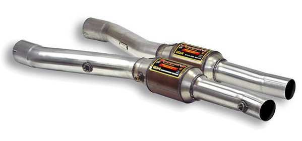 Supersprint E38 750iL Supersprint Section 1 Test Pipes With Metallic Sport Cats 785242-785232