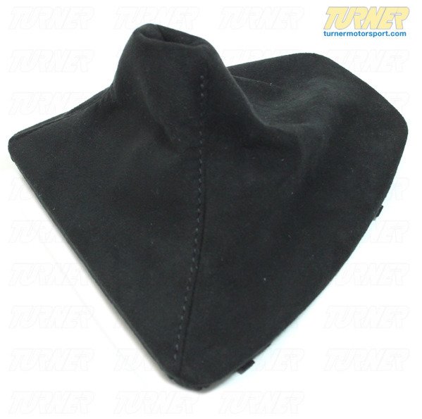 Genuine BMW Shift Boot - E9X 325i/330i Manual with Short Shift Kit - Black Alcantara - (NO LONGER AVAILABLE) 25110429990