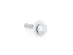High-Strength Flanged Hex Head Screw, Class 10.9 Steel, M8 x 1.25 mm Thread, 40 mm Long