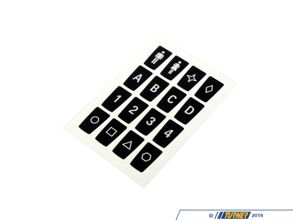 Genuine BMW Genuine BMW Label "key Memory" - 71239178687 71239178687