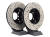 StopTech Cross-Drilled Brake Rotors - Front - E82, E9X (pair) - (NO LONGER AVAILABLE) 34116772669CD View 3