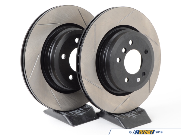 StopTech Gas-Slotted Brake Rotors (Pair) - Rear - E90 330i 330xi 335i 335xi E92 335i 335xi 34216764655GS
