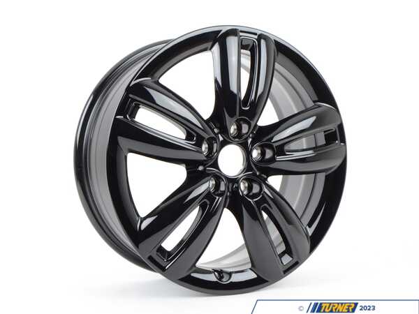 Genuine MINI 501 MINI Track Spoke Wheel 17" (5x112) Black - Priced Each - F55 / F56 / F57 36116856057