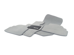 Genuine BMW Carpet Floor Mats, Gray - 82112293535